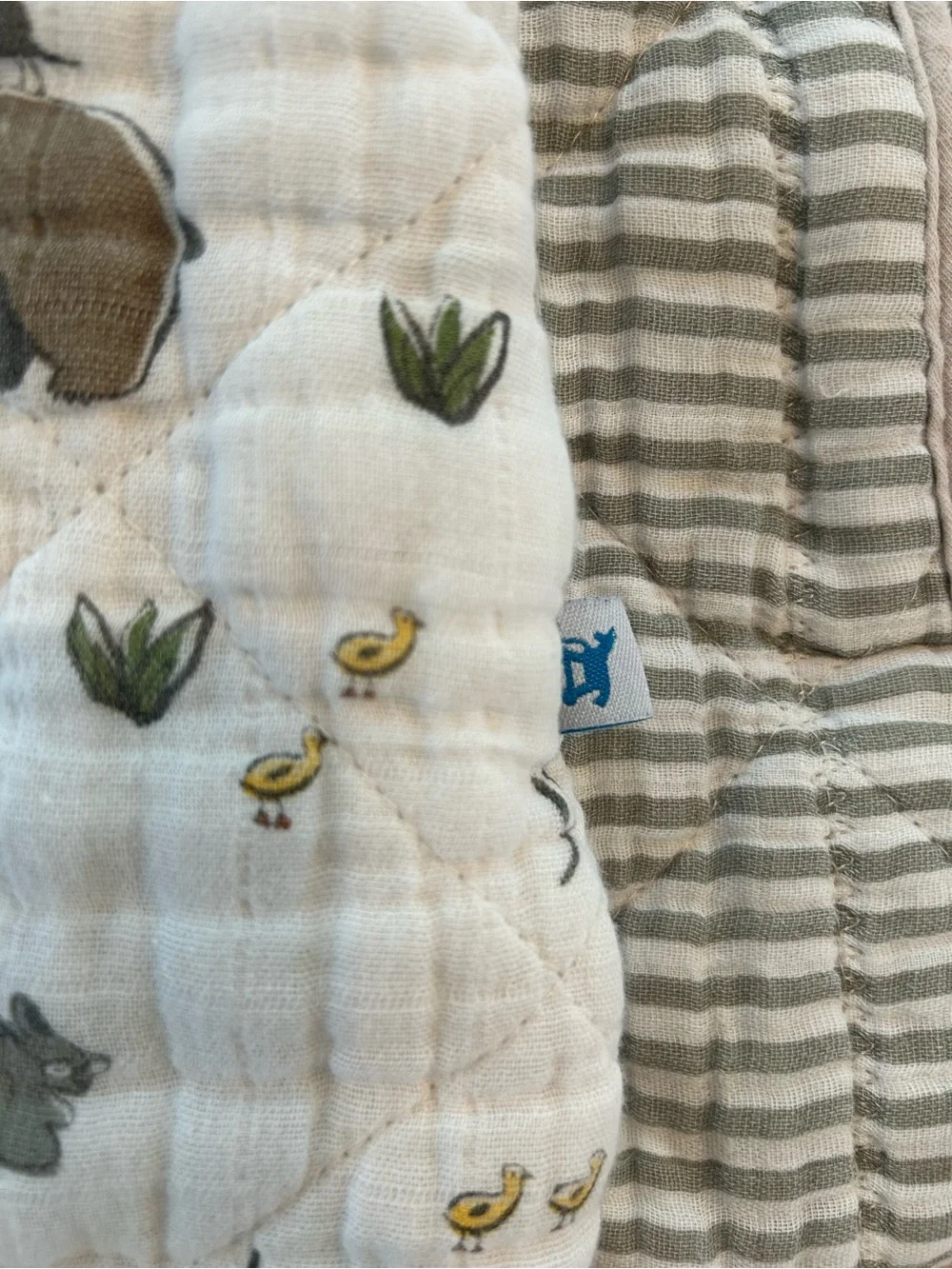 Woodland & Gray Striped Quilted Baby Sleep Sacks - 2-Pack